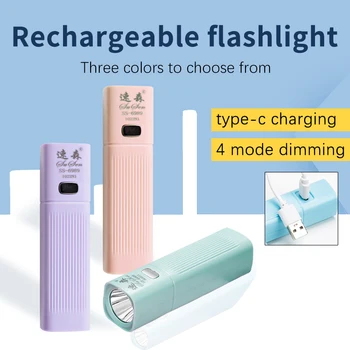 Kaasaskantav Veekindel Ultra Bright LED Taskulamp Mini Taskulamp Laadimine USB Portable Tõrvik Telkimine, Matkamine Kalapüük