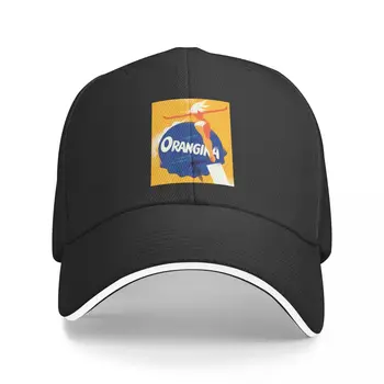 Uus Oranž Orangina Baseball Cap must Kapuuts kohandatud mütsid Meeste Mütsid Naiste