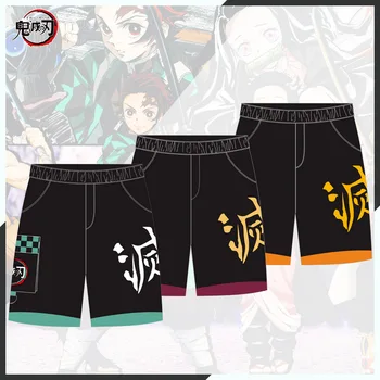Anime Demon Slayer Lühikesed Püksid Kamado Tanjirou Nezuko Cosplay Kostüümid Suvel Täiskasvanud Unisex Vaba Aja Veetmise Beach Püksid Sport Lühikesed Püksid, Põhjad