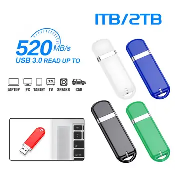 USB Flash Drive 2T Pen Drive USB3.0 1 TB Suure Mahutavusega Veekindel USB Flash Drive Kuni 520mb/s Sülearvuti Media Player Telefon