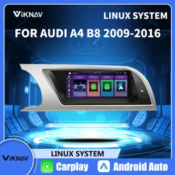 Linux autoraadio Audi A4 B8 2009-2016 raadio CarPlay Traadita Android Auto Auto Multimeedia navigatsiooni carplay raadio juhtseade