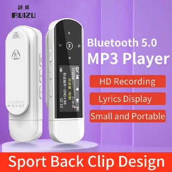 Algne RUIZU X69 Bluetooth, MP3-Mängija, USB-MP3-FM,E-Raamat,karmide mullastiku Arvesti mp3-mängija Mini Kaasaskantav Clip Sport Muusika Mängija