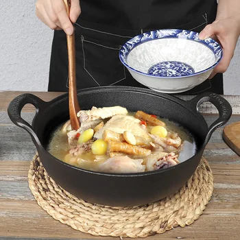 Malmist Pott Katmata Ja Mitte Jääda wok Pajaroog köök toiduvalmistamis pot malmist pannil Köögitarbed wok pannil praadida pannil