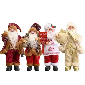 2021 Häid Jõule Jõuluvana Mannekeeni Teenetemärgi Dekoratiivsed Desktop Santa Claus Joonis Kaasaskantav Santa Nuku Figuriin Ornament 4W