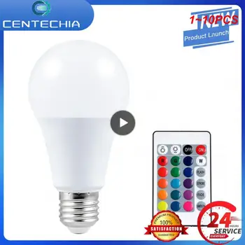 1~10TK RGB LED Lamp Tõmbamisega Pirn 220V Bombillas LED 5W 10W 15W IR Kaugjuhtimispult Led Pirn 2835 SMD Juhitava Lamp