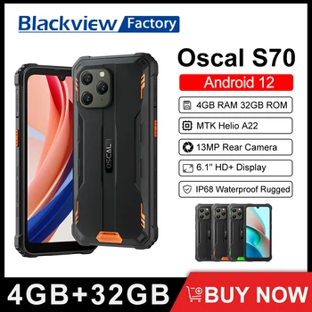 OSCAL S70 IP68 Veekindel Vastupidav Telefon 6580mAh 6.1