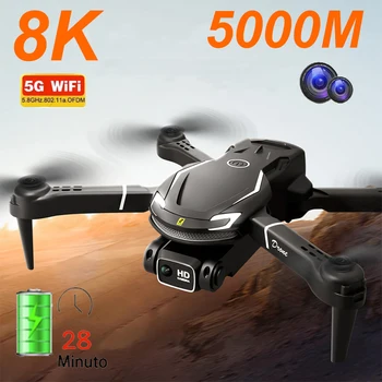 Top V88 5G Undamine 5000M 8K HD Dual Camera Professionaalne Takistuse Vältimine Õhust Fotograafia GPS Optiline Harjadeta Quadcopter