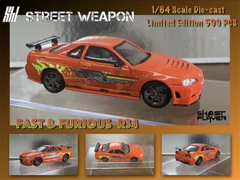 Street Warrior 1:64 Fast & Furious Skyline GTR (BNR34) Diecast Mudel Auto