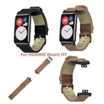 Vaadata Band Käepael jaoks Huawei Vaadata Fit Nahast Vöö, Retro Smartwatch Rihm Uus Dropship