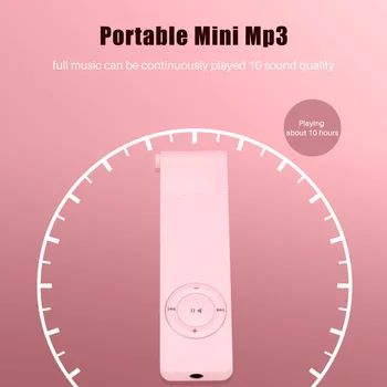 Kaasaskantav USB Spordi U Disk Mini Mp3-Pleier Toetus 32GB 
 TF-Kaardi（roosa）