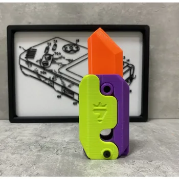 3D-Printimine Raskuse Nuga Kutsikas Hüppas Väike Redis Nuga Mini Mudel Ripats Lükake Kaart Dekompressiooni Mänguasi Mini Liblikas Nuga