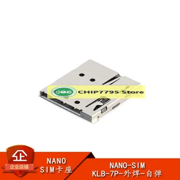 Algne NANO-SIM-KLB-7P-väline keevitus-ise-elastne plaaster NANO mobiiltelefoni side-SIM-kaardi hoidik