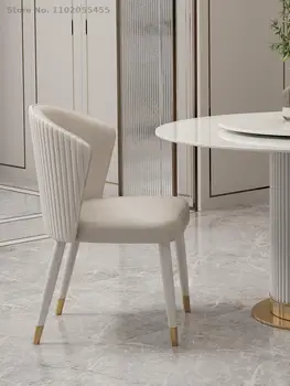 Kerge luksus söögi tool koju kaasaegne minimalistlik vaba aja veetmise uuringu meik väljaheites disainer shell tool restoran net punane tool