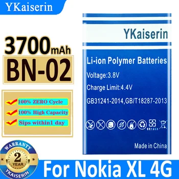 3700mAh YKaiserin Aku BN-02 Nokia XL 4G RM-1030 RM-1042 RM 1061 Liitium Aku BN02 Bateria