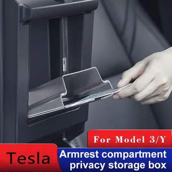 Hot Müüa Kasti Taga Peidetud Magnetilisi Puhul Tesla Model 3 Y 2022 Aksessuaare Auto Salongi Osad Center Console Kastid