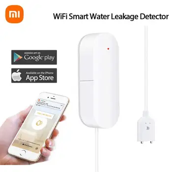 Xiaomi WiFi veetaseme Andur Tuya Lekke Häire Üleujutuste Lekke Detektor Smart Home Elu APP Vee Märku, Ülevoolu Alarm Turvalisus