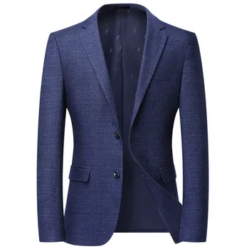 Kevadel Ja Sügisel Uued Meeste Vabaaja Ülikond Korea Fashion Lehel Lääne Meeste Slim Fit Ülikond Mantel