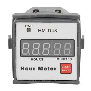 HM-D48 Tund Arvesti Digitaalne Ekraan 0-999.99 h, Taimer Hourmeter AC 220V Mootor-ja Seadmed, Digitaalne Tund Arvesti