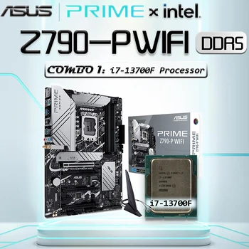 Z790 P WIFI D5 Emaplaadi + i7-13700F CPU Bundle Komplekti Pesa LGA1700 Intel Core 13. Gen Protsessor PCIe5.0 ASUS PEAMINISTER Mainboard