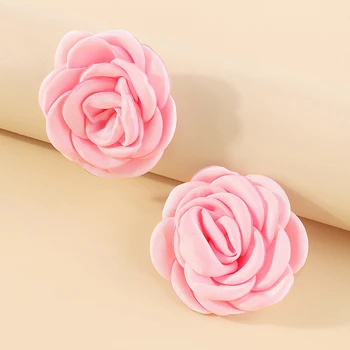 Magus Romantika Pulmas Pruut Kõrvarõngad Naistele Bohemian Moe Suundumus Elegantne Camellia Vintage Mitmevärviline Tõusis Piercing Ehted