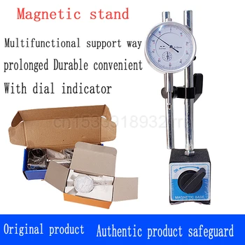 1tk Magnet-Meetrine Alus Käigukanginupp Magnet Näidik Omanik Dial indikaator Indikaator Bracket Iste+Näidik 0-10MM