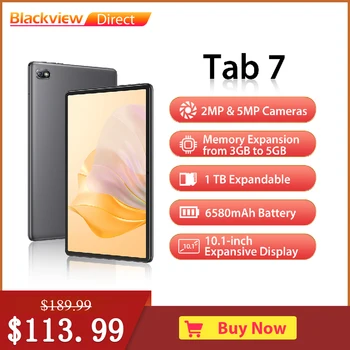 Blackview Tab 7 Äri Tahvelarvuti,Android, 10, 3GB+32GB，6580mAh Aku, 10.36