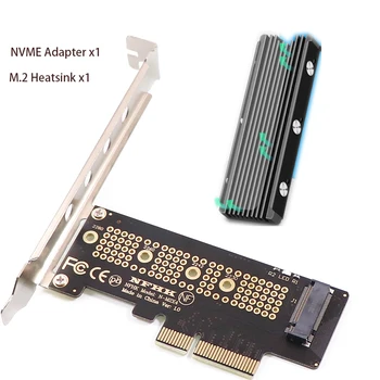 PCIe, Et NVMe Adapter Alumiiniumist SSD Heatsink Külmik, 64Gbps M2 Ssd Gen4 PCIe 4.0 X4 X8 X16 laienduskaardi jaoks Töölaual