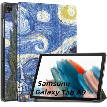 Samsung Tab A9 Pluss Juhul 11 tolline 2023 Magnet Klapp Nahast Seista Tableti Kest Galaxy Tab A9 Juhul Smart Cover