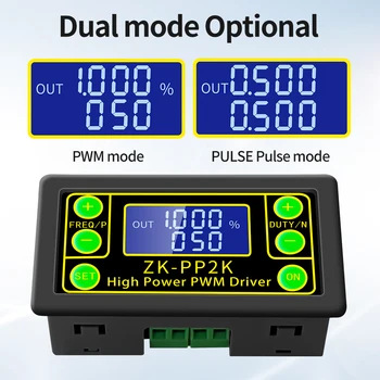 ZK-PP2K PWM Signaali Generaator 8A Draiver Moodul Mootor/Lamp Dual Mode on LCD-PWM Impulsi Sagedus Tsükli Tollimaksu Reguleeritav Dimm