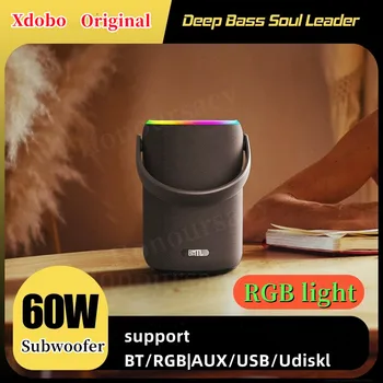 XDOBO 60W Väljas RGB Kaasaskantav Stereo Surround kodukino Subwoofer Music Center Lauaarvuti TWS Bluetooth Kõlar