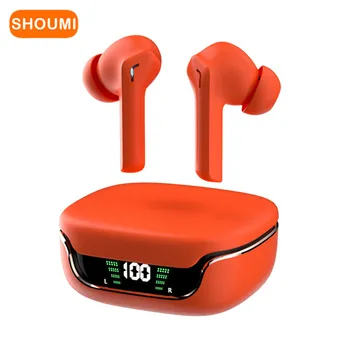 Shoumi ENC TWS Kõrvaklapid Traadita Aktiivne Müra Tühistamise Bluetooth Earbud BT 5.3 Stereo-Peakomplekti Kaunad koos Mic Xiaomi iPhone