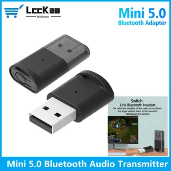 LccKaa USB-5.0 Bluetooth Dongle Adapter PC-Arvuti Kõlarite Juhtmeta Hiir, Muusika, Audio-Vastuvõtja, Saatja, Bluetooth 5.0