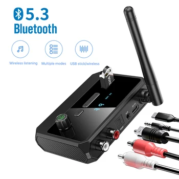 Bluetooth-5.3 Audio Vastuvõtja Traadita Toetada U-disk Audio Adapter 3,5 mm AUX RCA Optiline Pistik Auto TV PC Kõlarid Uus