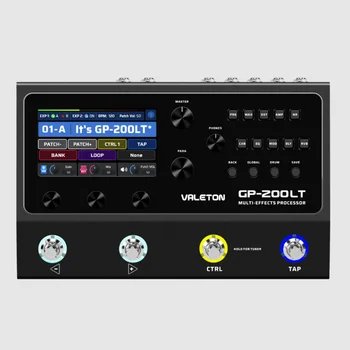 Valeton GP-200LT Kitarr Bass Amp Modeling IR Kapid Simulatsiooni 24-bitti 44,1 kHz audio konverteerimise Üle 240 kõrge kvaliteedi mõju