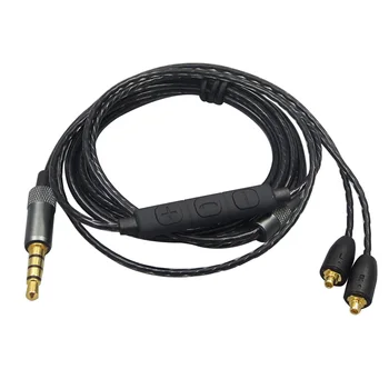 Audio Kaabel MMCX Traat Liini Mikrofoniga Kõrvaklapid Praktilise Tarvikud Asendamine HIFI Pikenenud SE215 SE535