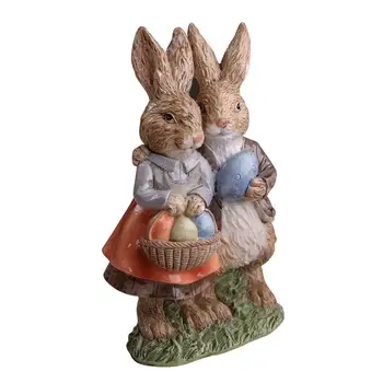 Easter Bunny Rabbit Kaunistused Maastiku Figuriin Vaik Käsitöö-Dekoratsioon