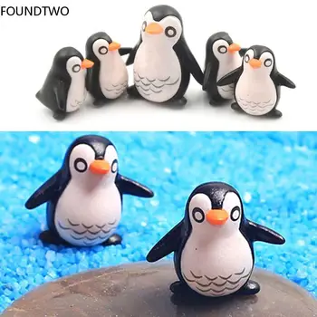 5tk/palju Miniatuuri Käsitöö Haldjas Aias Mini Vaik Pingviin Mudel Gnomes Teenetemärgi Sambla Terrarium Kujukeste