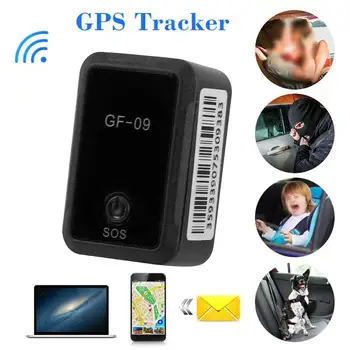 Mini GF-09 GPS Auto Tracker Anti Varguse Kahju Broneerimine Sõiduki Jälgimise Vahend Tugev Magnetic Mount Sõnum Lokaator Positioner