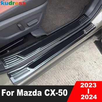 Auto Tarvikud Mazda CX-50 CX50 2023 2024 Roostevabast Terasest Ukse Lävepakk Lohistama Plaadi Kate Sisekujundus Teretulnud Pedaali Protector Valvur